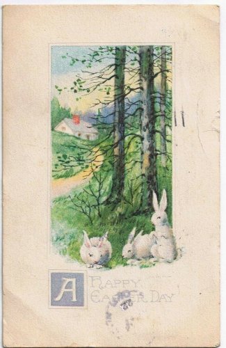 Postcard A Happy Easter Windsor Ontasrio 1922 Gibson