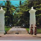 Florida Postcard Key West Presidental Gates Of US Naval Station