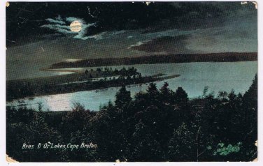 Nova Scotia Postcard Bras D'Or Lakes Cape Breton Valentine Great Britain