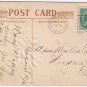 Greetings Postcard Embossed Birthday Greetings Basket White Flowers 1910