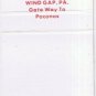 Matchbook Cover Caesar's Diner Restaurant Wind Gap Pennsylvania