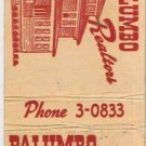 Matchbook Cover Palumbo Realtors Dunmore Pennsylvania