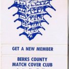 Matchbook Cover Berks County Matchcover Club Reeser's Restaurant Reading PA