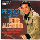 Peter Alexander Pedro Mandolinen um Mitternacht 45 rpm Ich schau so gerne Augen