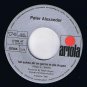 Peter Alexander Pedro Mandolinen um Mitternacht 45 rpm Ich schau so gerne Augen