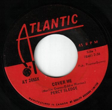 Percy Sledge Cover Me 45 rpm Behind Every Great Man There's A Woman