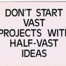 Comic Funny Postcard Start Vast Projects No 474 1975 Universal Crafts Toronto