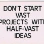 Comic Funny Postcard Start Vast Projects No 474 1975 Universal Crafts Toronto