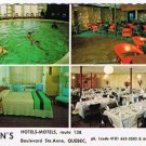 Quebec City Canada Postcard Helen's Hotels Motels Multi View