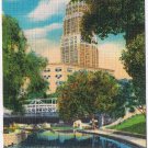 Postcard Transit Tower From San Antonio River San Antonio Texas