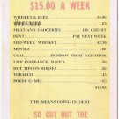 Postcard How To Live On $15.00 A Week Cut Wife's Beer Elmer Anderson