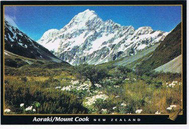 New Zealand Postcard Aoraki Mount Cook & Hooker Valley