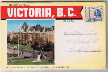 British Columbia BC Postcard Booklet Victoria 12 Views