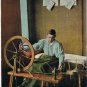 Postcard Native Spinning Typical Canadian Scene