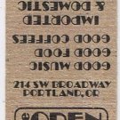 Matchbook Cover The Open Mike Portland Oregon