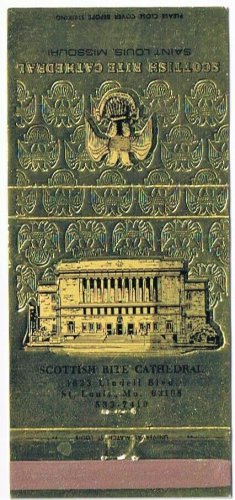 Matchbook Cover Scottish Rite Cathedral Saint Louis Missouri