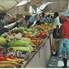 Curacao Caribbean Island Postcard Famous Schooner Market