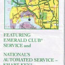 California Road Map San Diego National Car Emerald Club Service