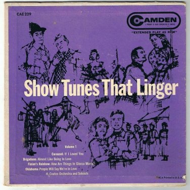 Coates Orchestra & Soloists Show Tunes That Linger 45 rpm If I Loved You