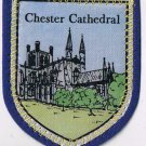 England Patch Badge Chester Cathedral Handpainted Felt Backing 2.5" x 3"