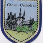 England Patch Badge Chester Cathedral Handpainted Felt Backing 2.5" x 3"