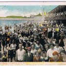 New Jersey Postcard Atlantic City Crowd of Bathers National Postcard 1920s