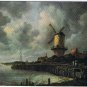 Art Postcard Jacob Van Ruisdael Mill Near Wijk bij Duurstede