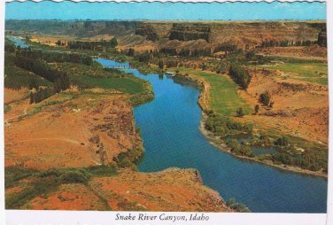 Idaho Postcard Twin Falls Blue Lakes Snake River Canyon
