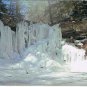 Pennsylvania Postcard Harrison Wright Falls Winter Ricketts Glen State Park