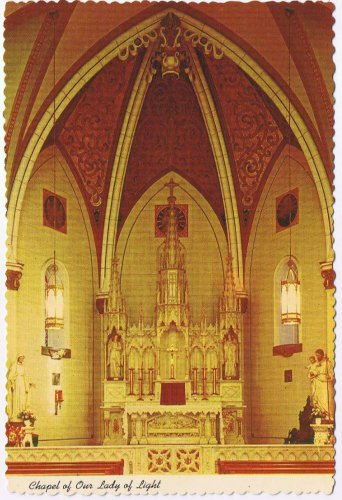 New Mexico Postcard Santa Fe Chapel Of Our Lady Of Light