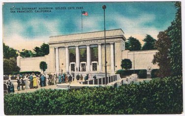 California Postcard San Francisco Steinhart Aquarium Golden Gate Park