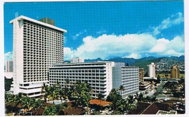 Hawaii Postcard Waikiki Princess Kaiulani Sheraton Hotel