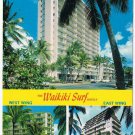 Hawaii Postcard Waikiki Surf Hotels West Wing East Wing
