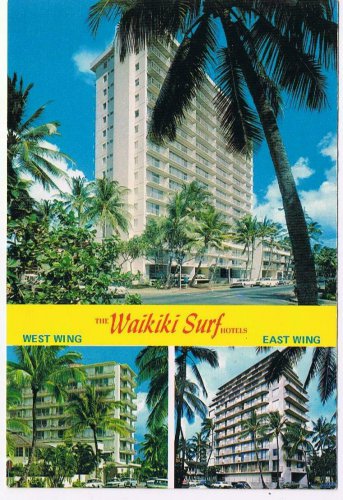 Hawaii Postcard Waikiki Surf Hotels West Wing East Wing