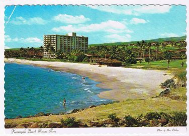 Hawaii Postcard Maui Kaanapali Beach Resort Area