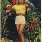 Florida Postcard Miami Parrot Jungle Map on Back