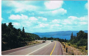 Nova Scotia Postcard Kelly's Mountain Bras d'Or Lake Trans Canada Cape Breton