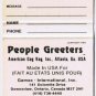 Matchbook Cover People Greeters When You Don't Get Enough Loving Eyes Go Funny