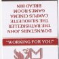 Matchbook Cover McMaster University Student Union Hamilton Ontario
