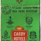 Matchbook Cover Cardy Hotels Royal Connaught Hotel Hamilton Excise Tax