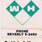 Matchbook Cover Raddatz & Meyer Agency Insurance Oshkosh Wisconsin