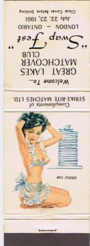 Matchbook Cover Great Lakes Matchcover Swap Fest London Ontario 1961 Stacked