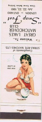 Matchbook Cover Great Lakes Matchcover Swap Fest London Ontario 1961 Your Mind