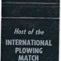Matchbook Cover International Plowing Match 1972 Perth County