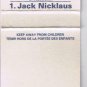 Matchbook Cover Export A Skins Game Crowbush Cove Prince Edward Island 1998
