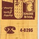 Matchbook Cover Frontier Lodge Big Spring Texas