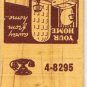 Matchbook Cover Frontier Lodge Big Spring Texas