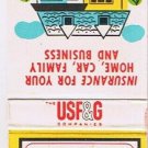 Matchbook Cover Brunson Insurance Agency Baton Rouge Louisiana