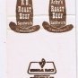 Matchbook Cover Araby's Roast Beef Sandwiches