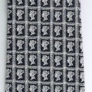 Vintage Mens Necktie Postage Stamps 1d One Penny Black Peter Klinger Philately